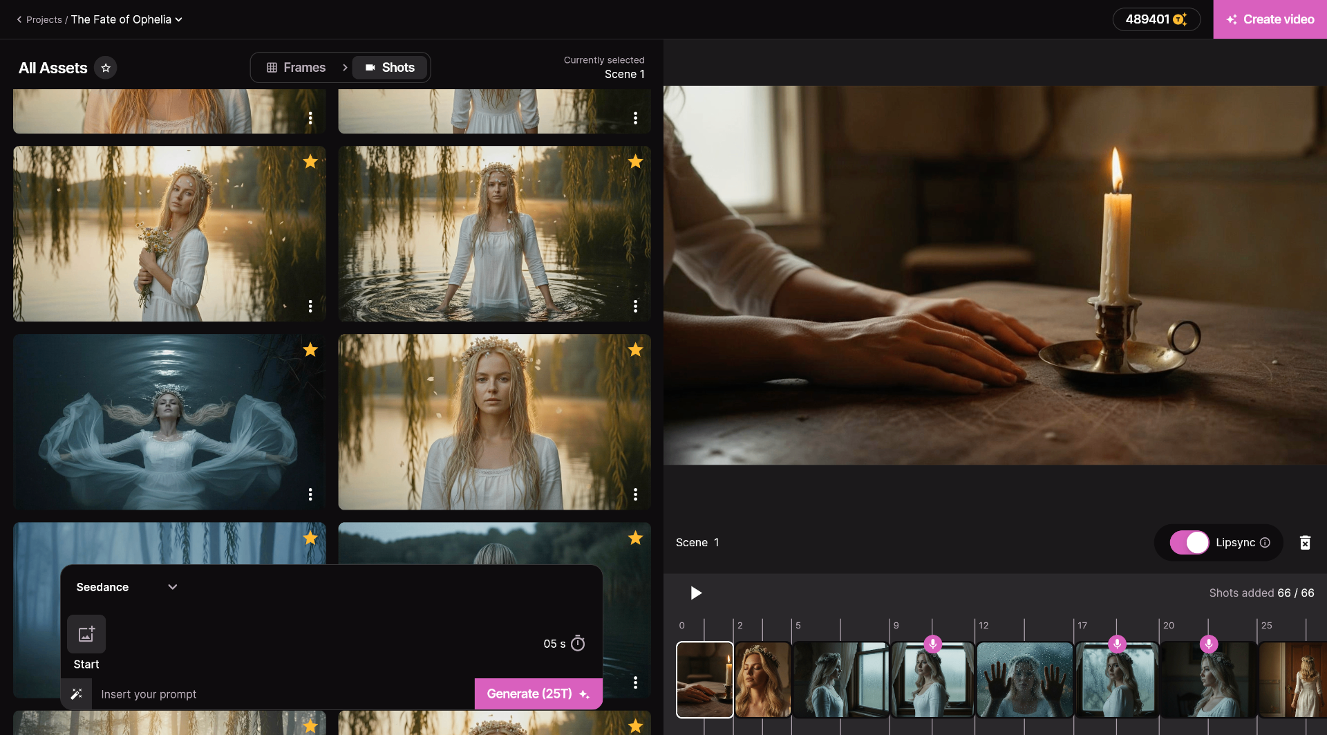 AI Music Video Generator - Asset Management