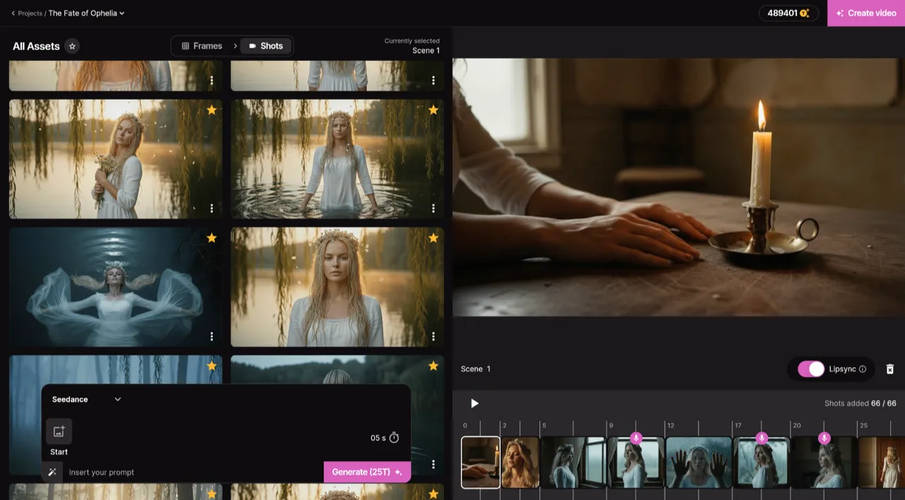 AI Music Video Generator - Asset Management